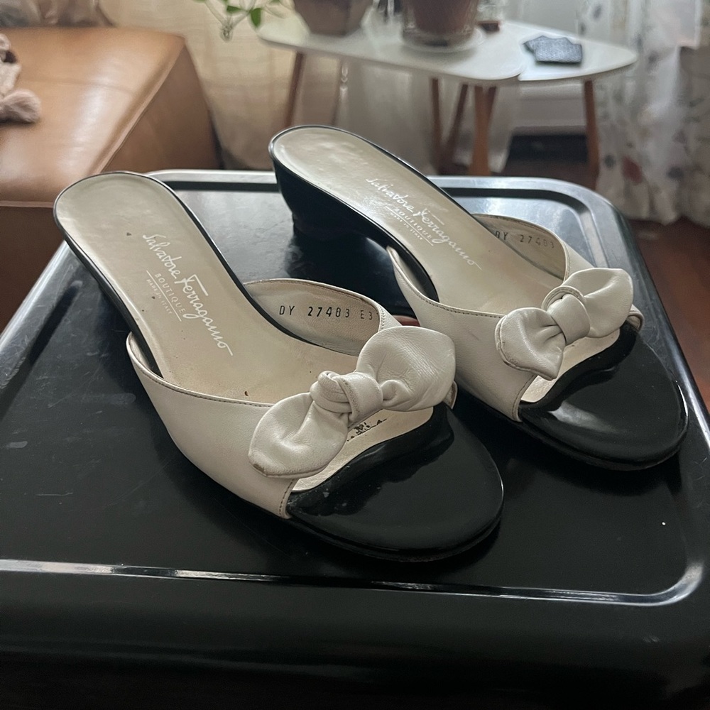 Salvatore Ferragamo slide/mules - Size 7 1/5 B